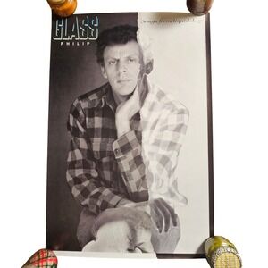 Philip Glass Songs From Liquid Days Vintage 1986 Promo Album Poster 24x36 CBS